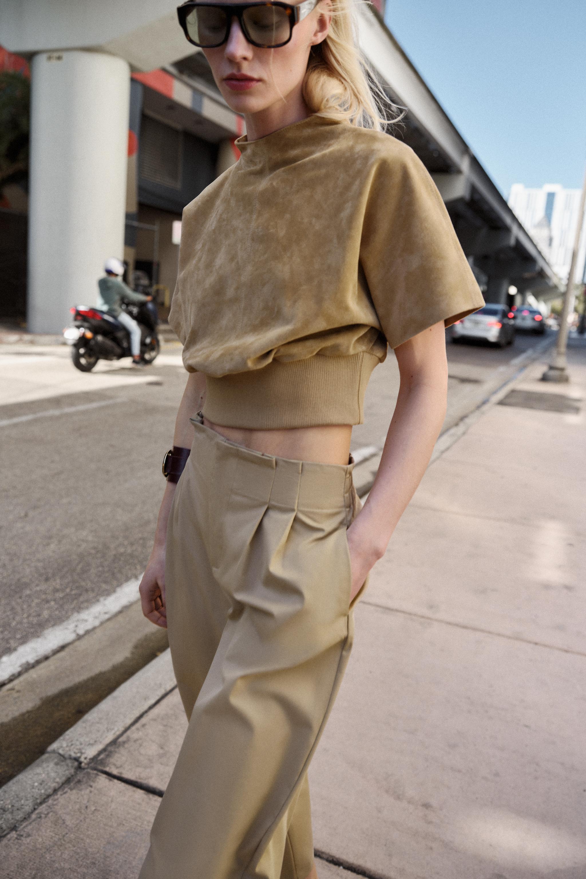 100% SUEDE LEATHER TOP